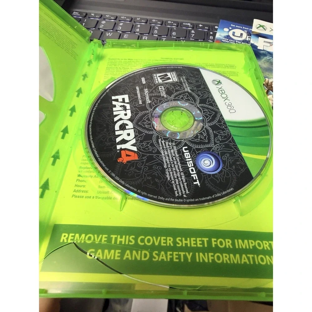Far Cry 4 Microsoft Xbox 360 Game Complete‎ with Manual Ubisoft 2014 FPS